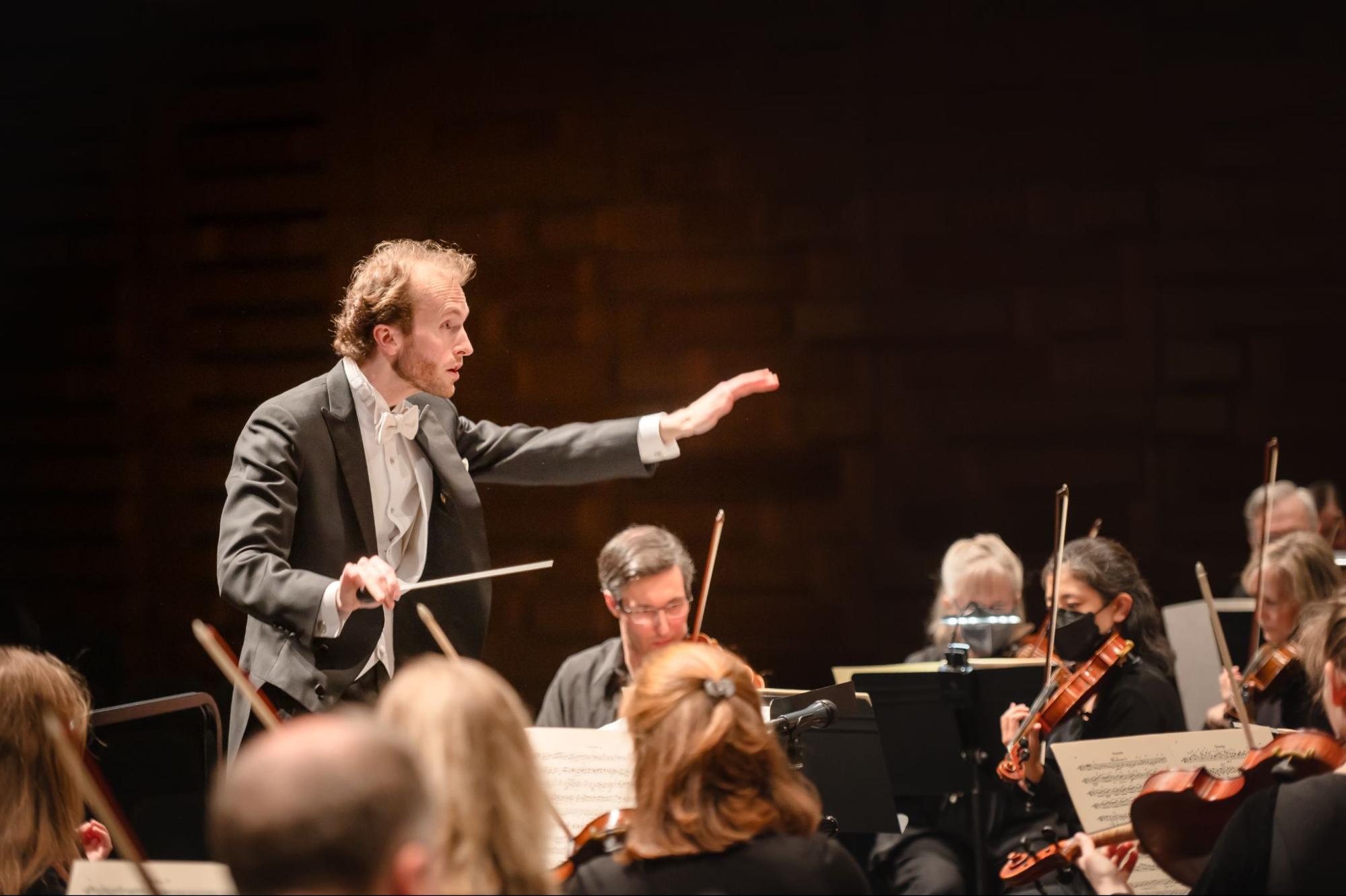 William White conducting Harmonia
