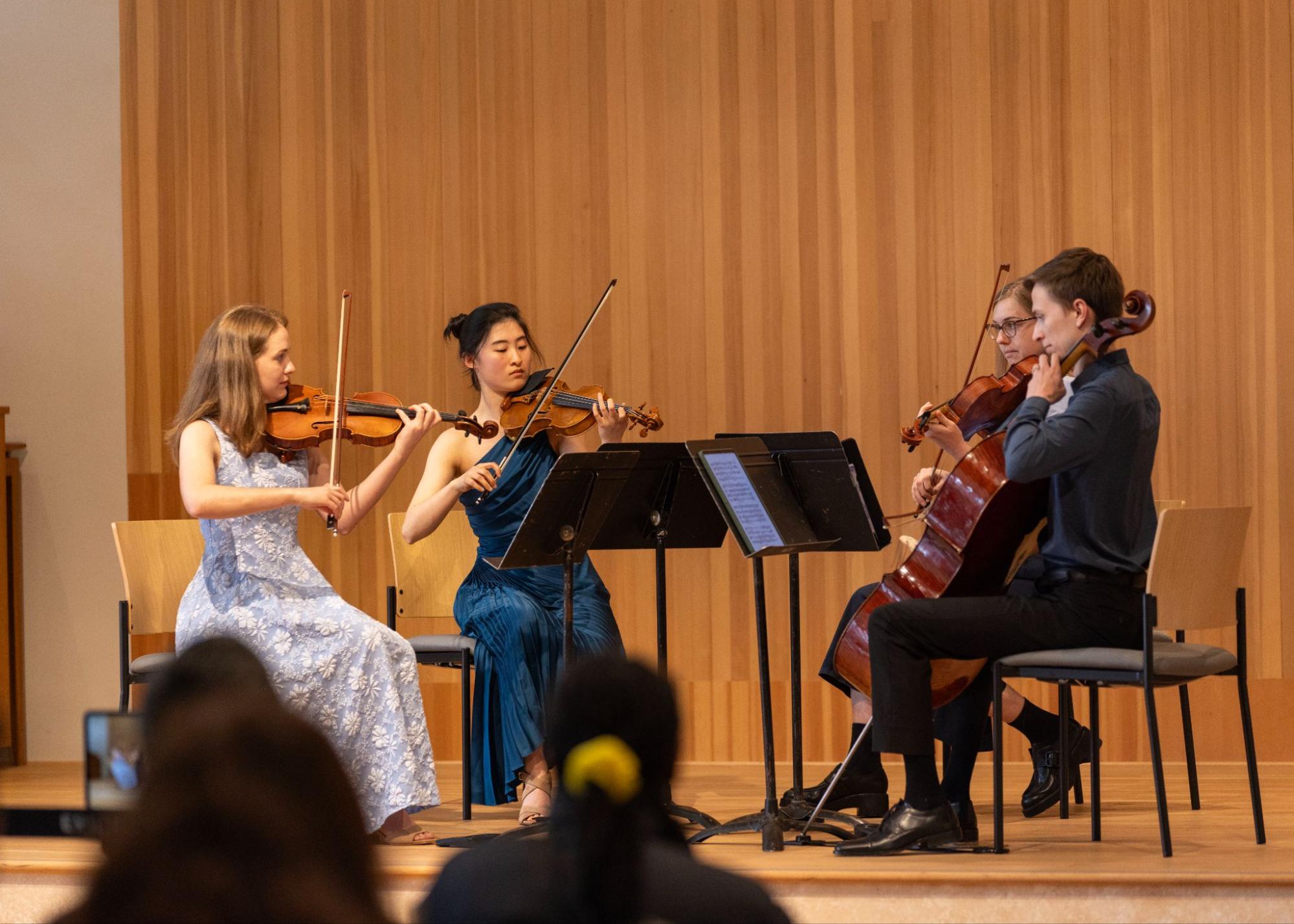The Harmonia Chamber Players in performance, April 2025
