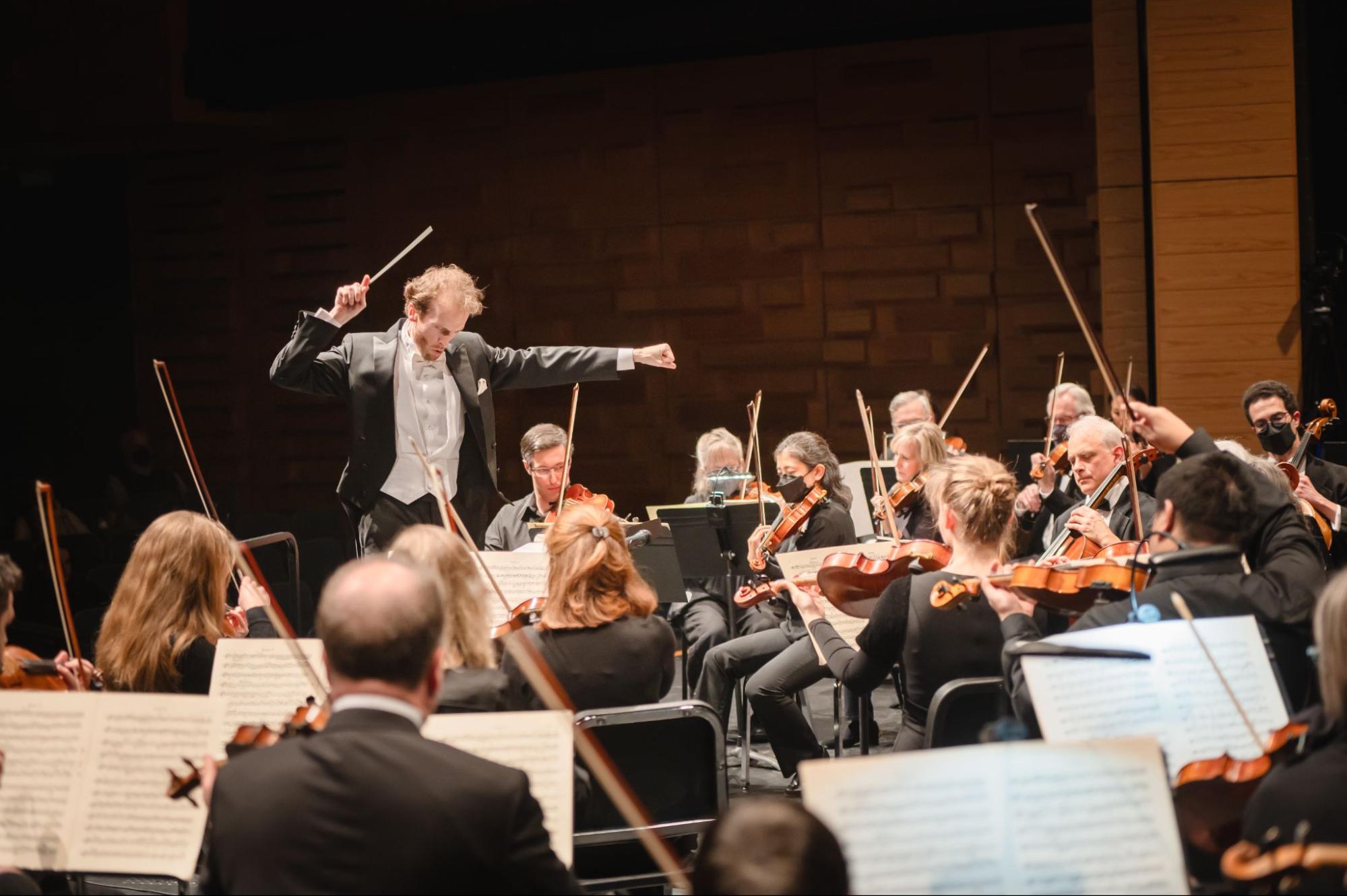 William White conducting Harmonia