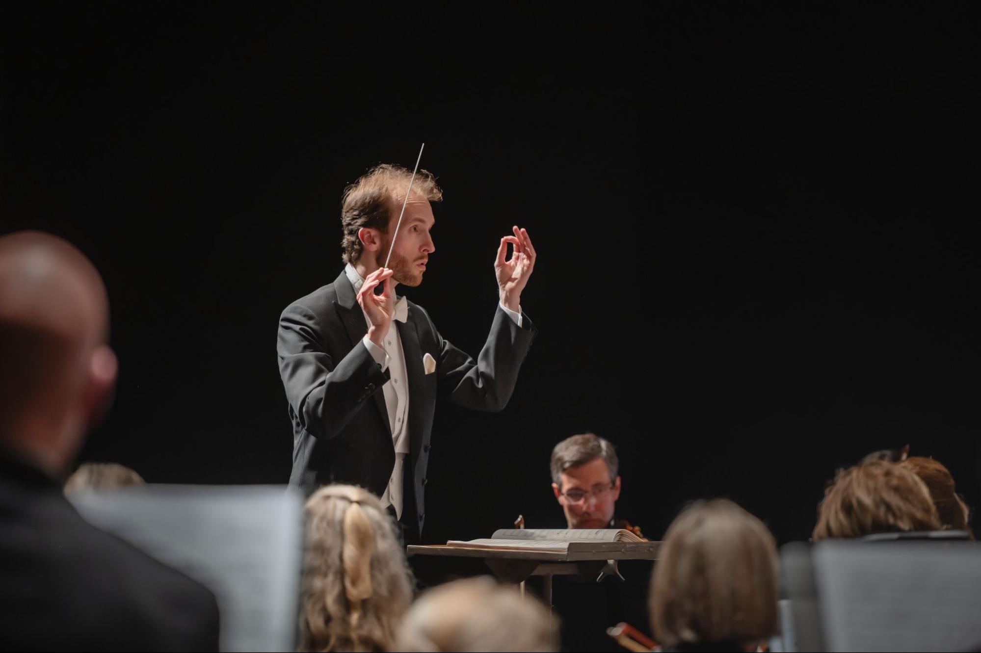 William White conducting Harmonia