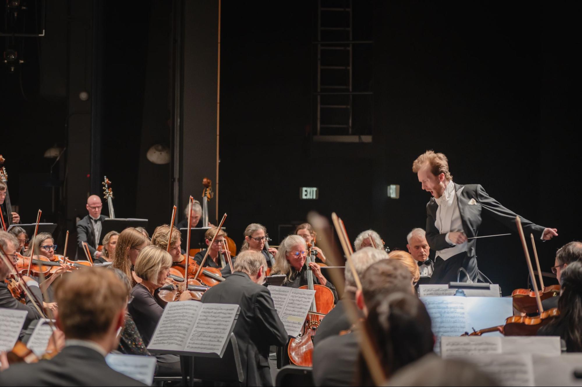 William White conducting Harmonia